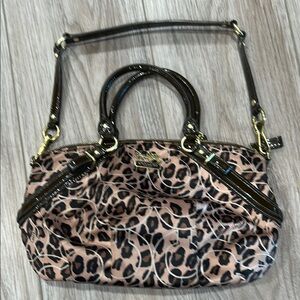 Coach Leopard Print Shoulder Bag